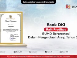 Bank DKI Kembali Meraih Penghargaan Pengelolaan Arsip Tahun 2023 dari Pemerintah Provinsi DKI Jakarta